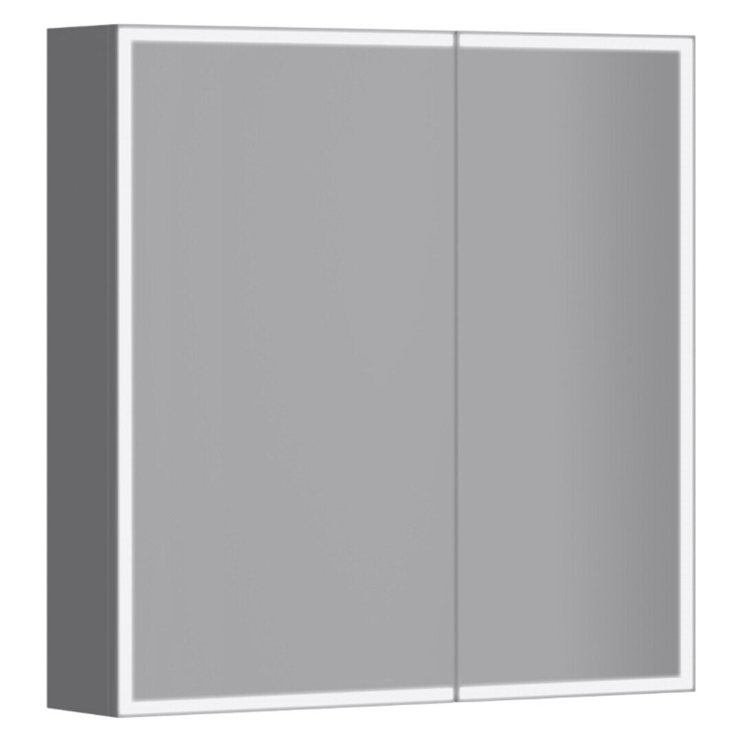 Изображение товара Зеркальный шкаф Jacob Delafon Parallel EB2293-NF, 60 см, LED подсветка, инфракрасный выключатель, цвет белый