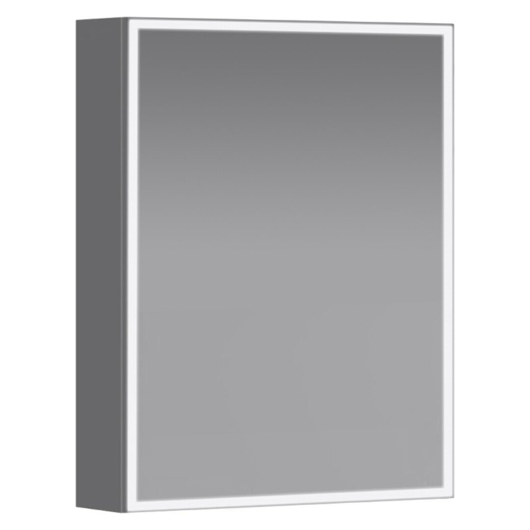 Изображение товара Зеркальный шкаф Jacob Delafon Parallel EB2294-NF, 50 см, LED подсветка, инфракрасный выключатель, цвет белый