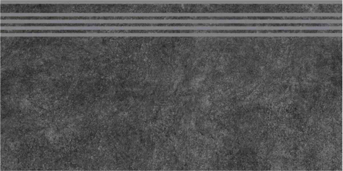 Изображение товара Ступень, керамогранит Kerama Marazzi Королевская дорога SG615020R/GR, 30 x 60 см, чёрный