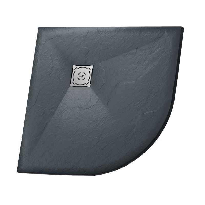 Изображение товара Душевой поддон RGW ST/R-0099G 90x90 см четверть круга искусственный камень графит Германия