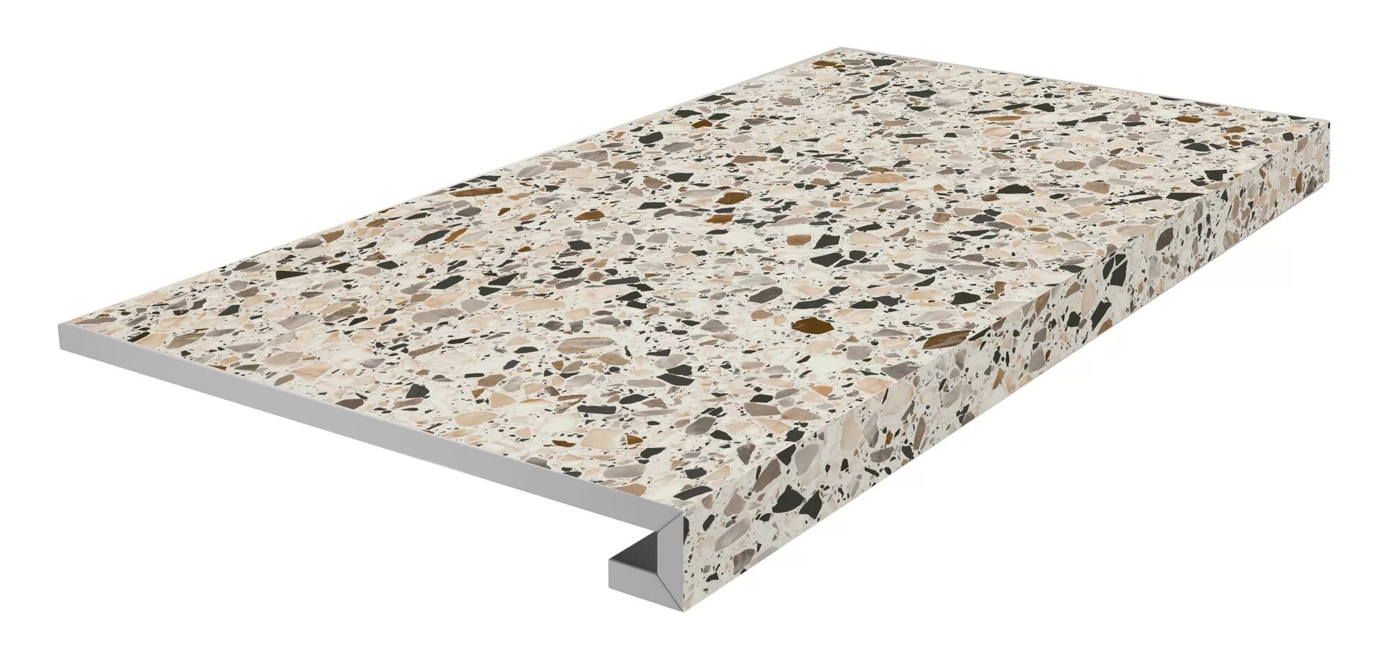 Изображение товара Ступень, керамогранит Kerama Marazzi Бричиола KM6060G0031RGCF, 33 x 60 см, светло-бежевый Изображение товара Ступень, керамогранит Kerama Marazzi Бричиола KM6060G0031RGCF, 33 x 60 см, светло-бежевый