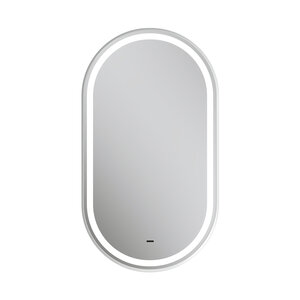 Изображение товара Зеркало Equil Астер/Aster zkASTER45-14, 45 см, LED подсветка, бесконтактный сенсор, подогрев, цвет рамы белый