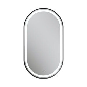 Изображение товара Зеркало Equil Астер/Aster zkASTER45-15, 45 см, LED подсветка, бесконтактный сенсор, подогрев, цвет рамы черный