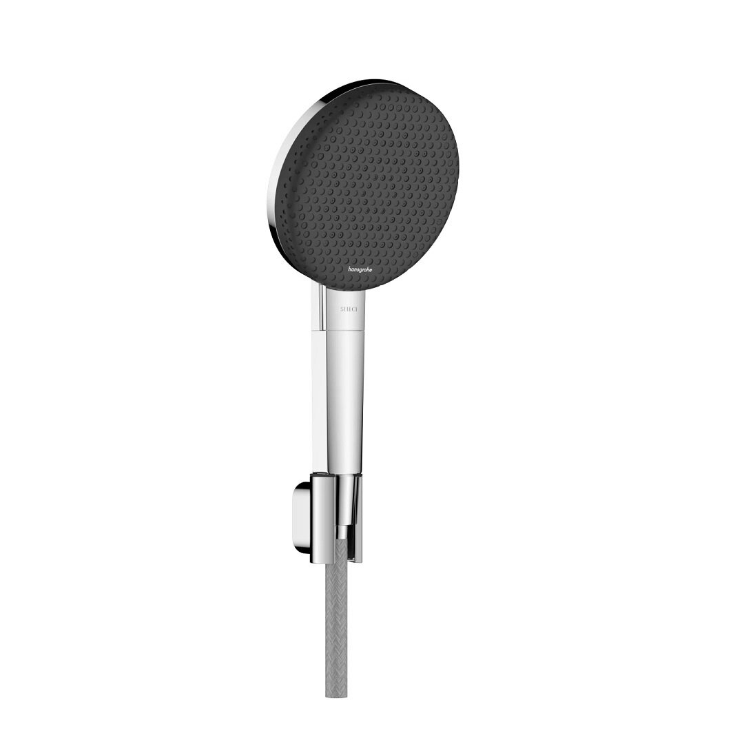 Изображение товара Душевой гарнитур Hansgrohe Raindance Alive 24611000, 3 режима, шланг 160 см, хром Изображение товара Душевой гарнитур Hansgrohe Raindance Alive 24611000, 3 режима, шланг 160 см, хром