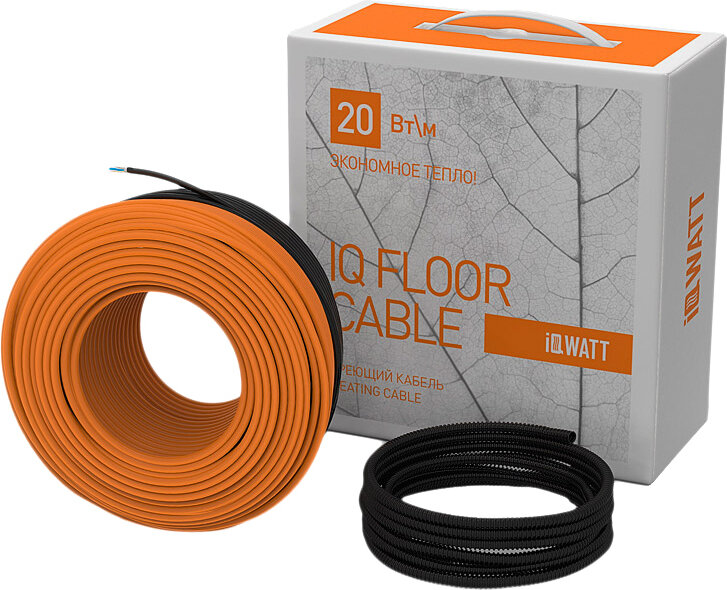 Изображение товара Теплый пол IQ Watt Floor cable: площадь обогрева 14,7 кв.м., длина 110 м., мощность 2200 Вт