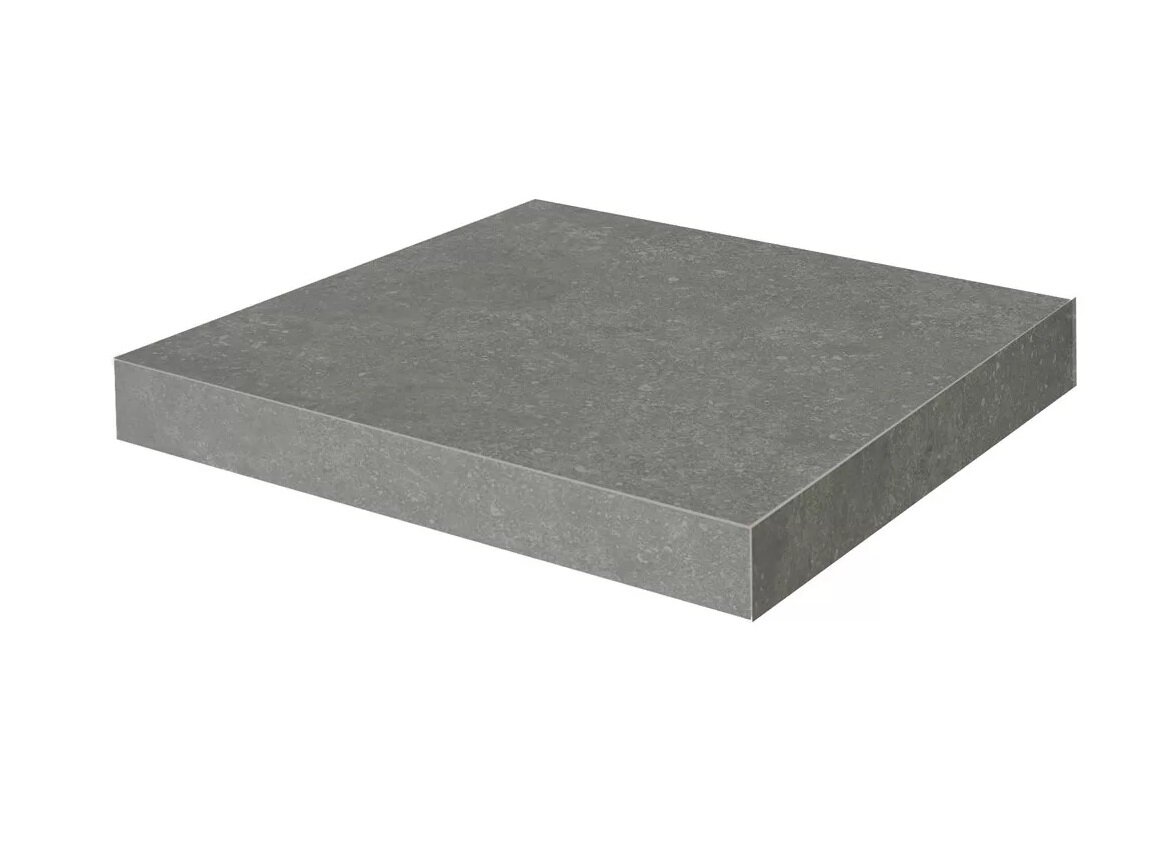 Изображение товара Ступень, керамогранит Kerama Marazzi Касабланка HP KM6012G0161RGCA, 33 x 33 см, угловая, тёмно-серый