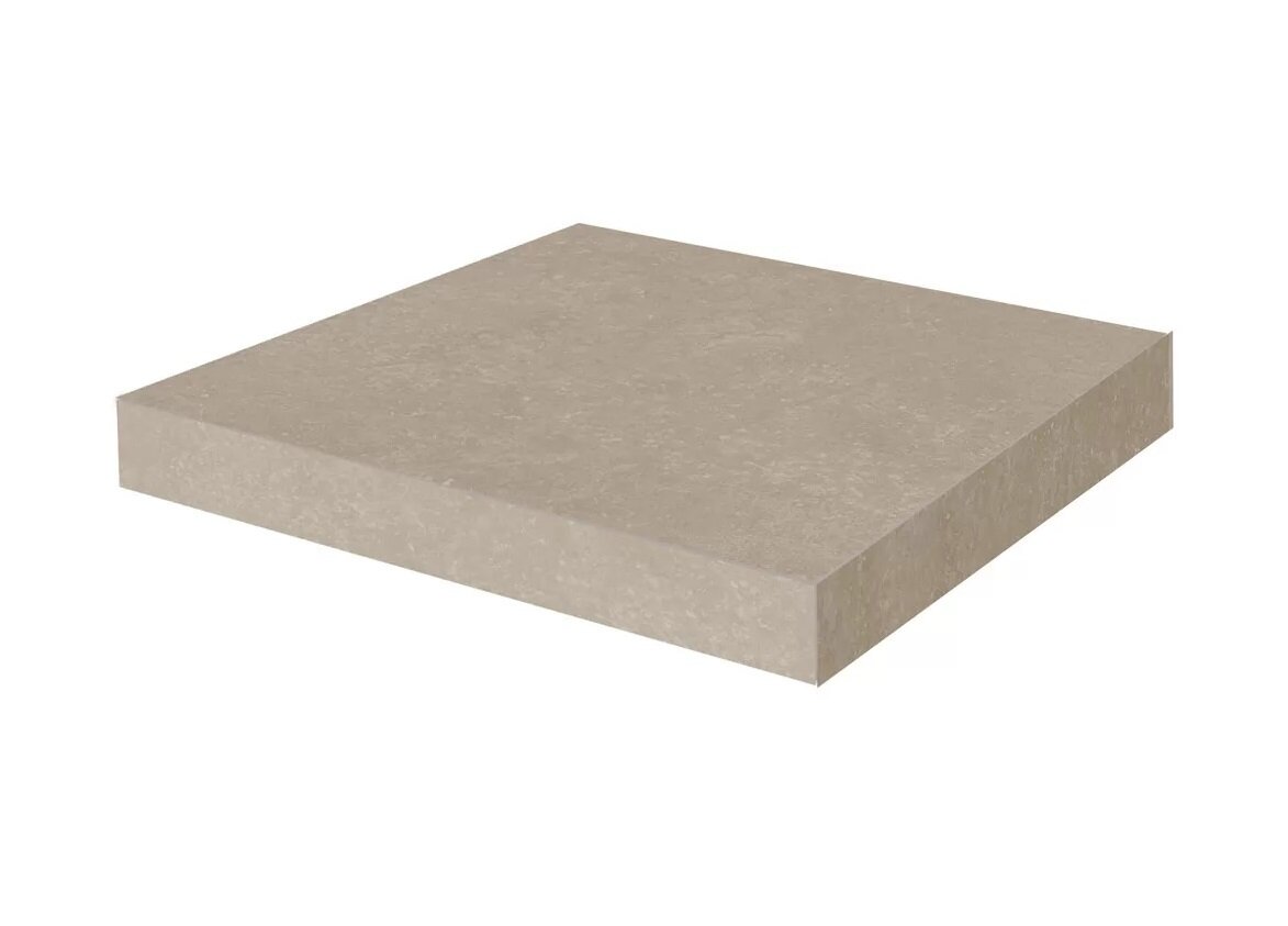 Изображение товара Ступень, керамогранит Kerama Marazzi Касабланка HP KM6012G0191RGCA, 33 x 33 см, угловая, светло-бежевый