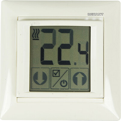Изображение товара Терморегулятор Rexant RX-418H с сенсорным экраном и внешним датчиком
