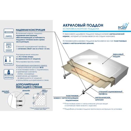ᑐ Купить поддон для душа 90х90 (900х900 для кабины 90-90) в Москве ...