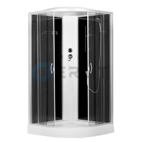 Изображение товара Душевая кабина Erlit Comfort ER3508P-C4-RUS 80x80 см, четверть круга с тропическим душем