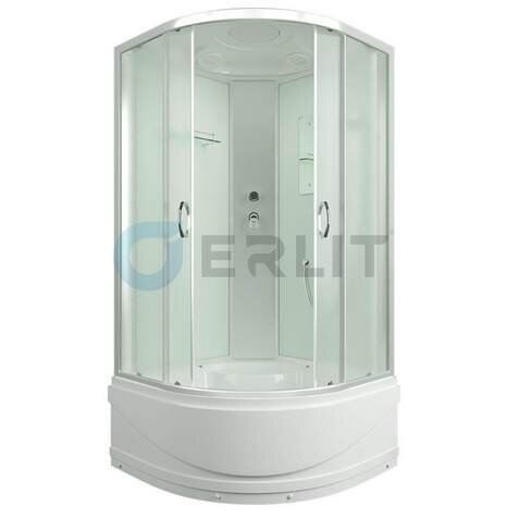 Изображение товара Душевая кабина Erlit Comfort ER3508TP-C3-RUS, 80x80 см, высокая, с тропическим душем