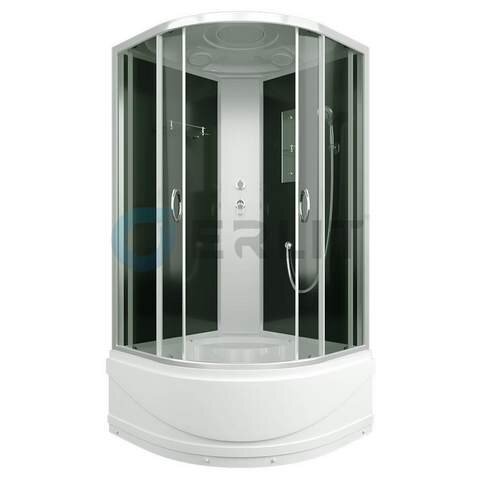 Изображение товара Душевая кабина Erlit Comfort ER3508TP-C4-RUS 80x80 см с высоким пододом, стеклом и душем rain