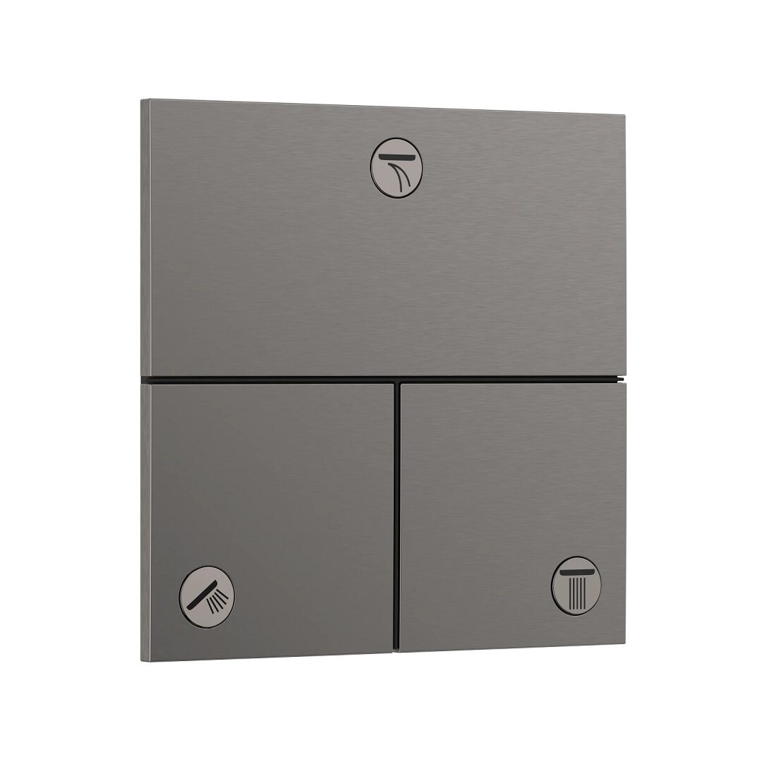 Изображение товара Переключатель потоков Hansgrohe ShowerSelect Comfort E, 15573340, хром черный шлифованный