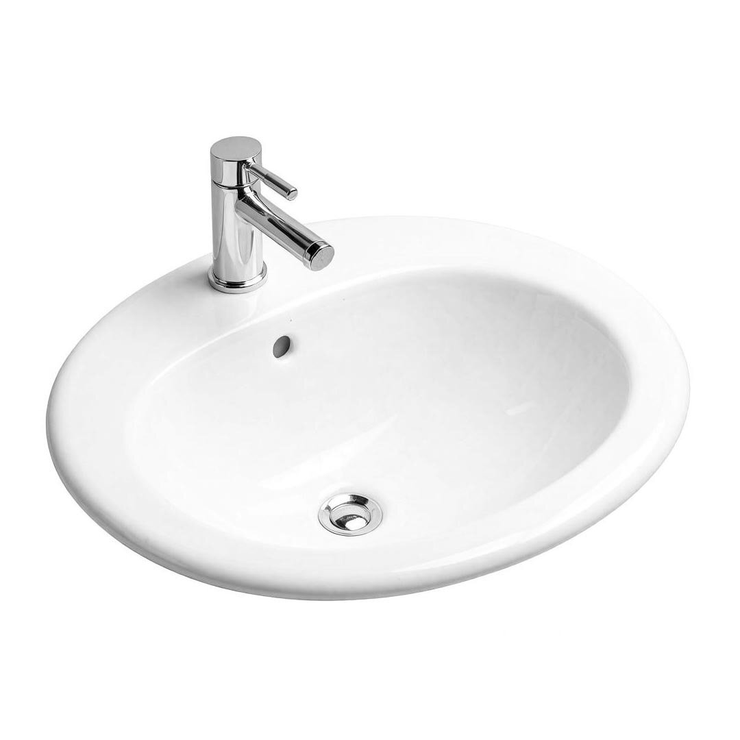 Изображение товара Раковина Axa Orchidea 8040201, 62 см, фаянс, белая