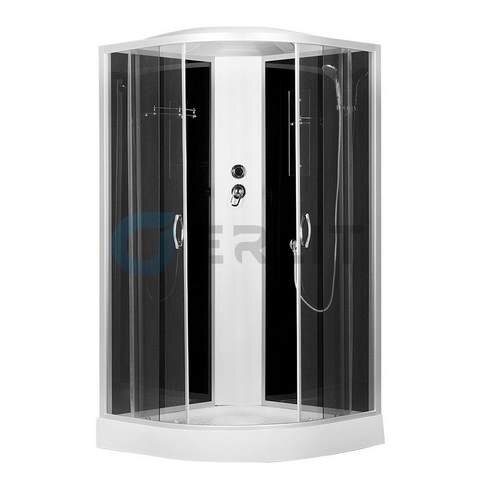 Изображение товара Душевая кабина Erlit Comfort ER3509P-C4-RUS 90x90 см с раздвижными дверями и тропическим душем