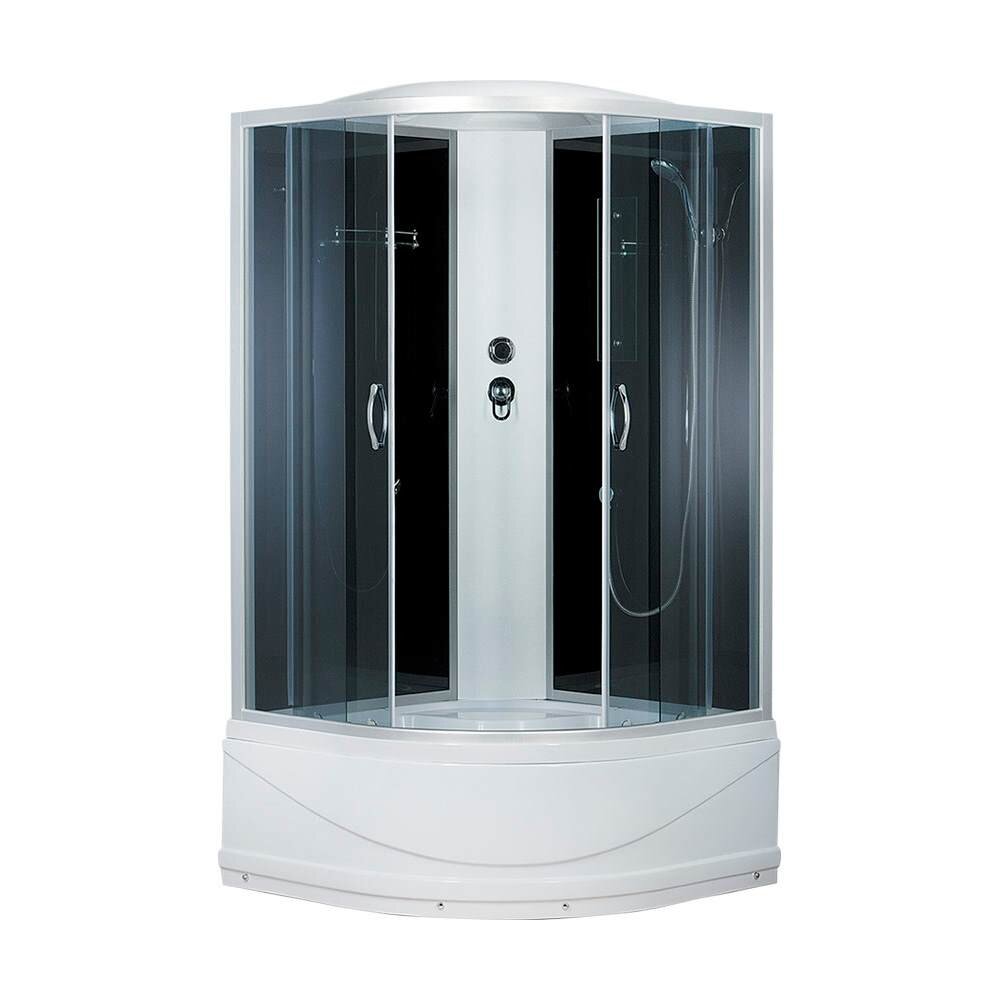 Изображение товара Дошевая кабина Erlit Comfort ER3509TP-C4-RUS 90x90 со стеклом, крышей и тропическим душем