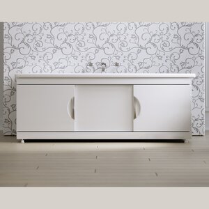 Изображение товара Экран для ванны Alavann Monaco Still ALV0235001, 150 см, МДФ, раздвижной, белый (МД-1607-1500-00)