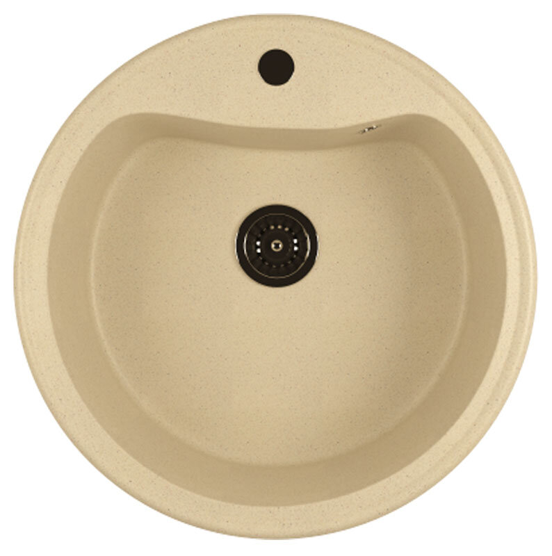 Изображение товара Кухонная мойка Mixline ML-GM09 49x49 см бежевый искусственный камень