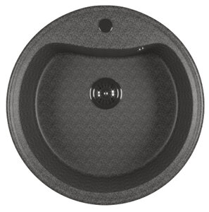 Изображение товара Кухонная мойка Mixline ML-GM09 врезная сверху темно-серая 49x49 см