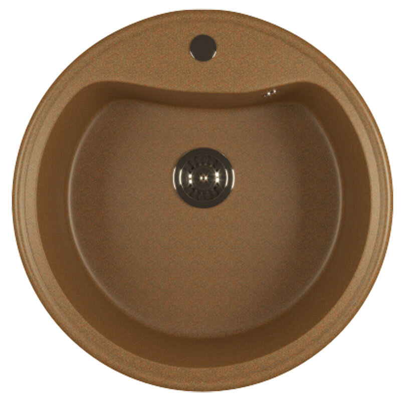 Изображение товара Кухонная мойка Mixline ML-GM09 терракотового цвета 49 х 49 см