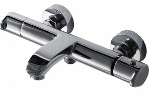 Изображение товара Термостатический смеситель для ванны Bravat Waterfall F673114C-01A-RUS хром с фиксированным изливом