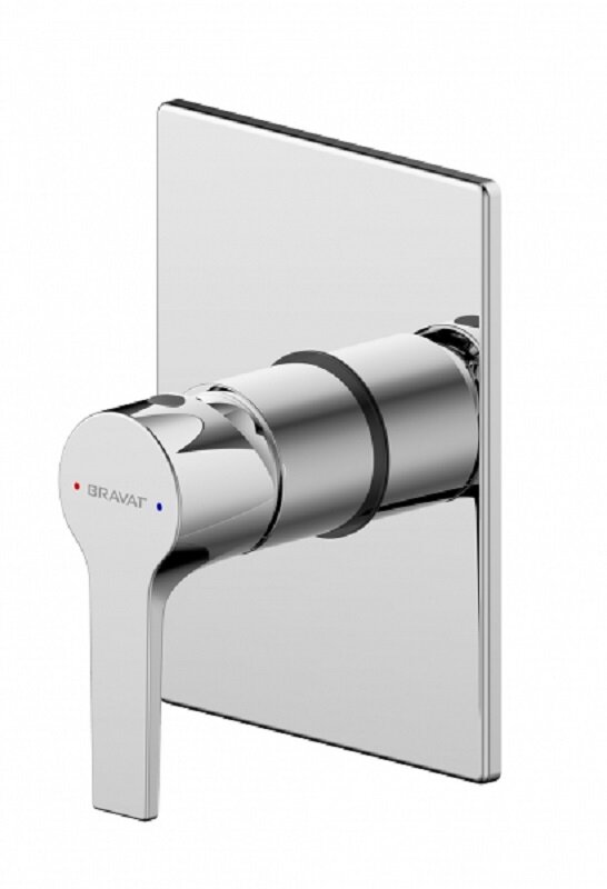 Изображение товара Смеситель Bravat Prolate PB85179C-A-RUS для душа 1-х функциональный (внешняя часть)