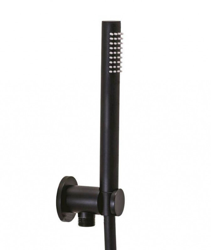 Изображение товара Душевой гарнитур Paffoni Master ZDUP094NO черный матовый 1 режим струи