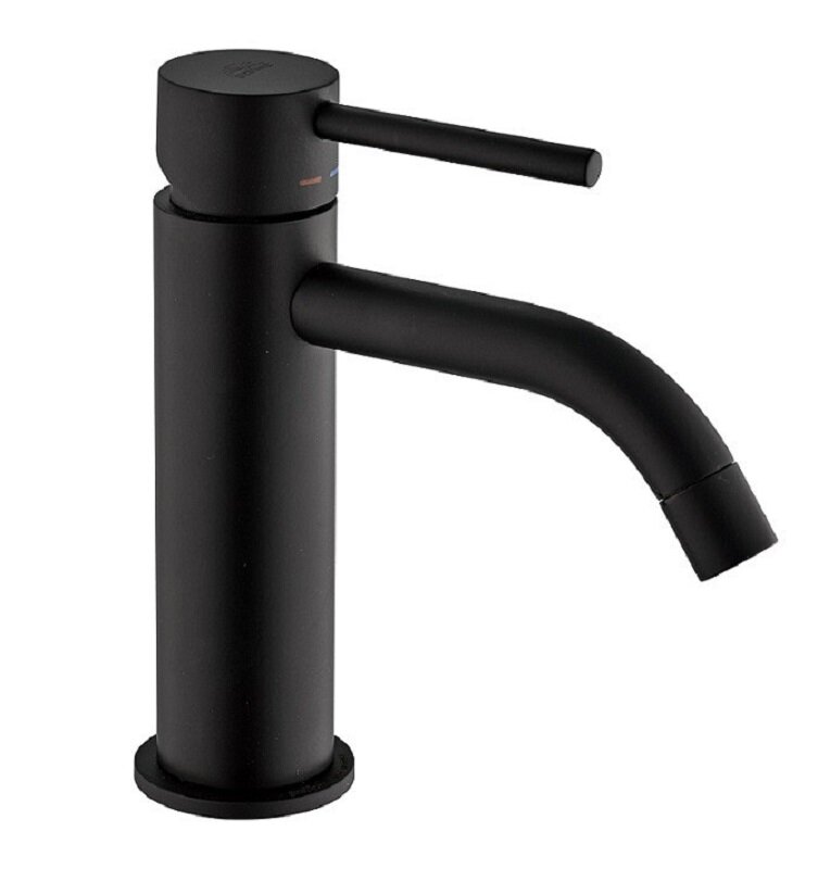 Изображение товара Смеситель Paffoni Light LIG071NO для раковины, без донного клапана, черный матовый