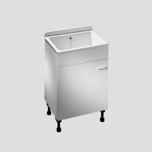 Изображение товара Тумба с мойкой Sanit 60.A00.01..0099, 61 x 45 см, напольная, белая