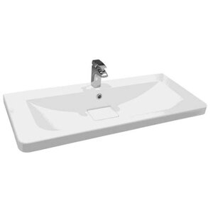 Изображение товара Раковина Акватон Шерилл 105 см белая с переливом
