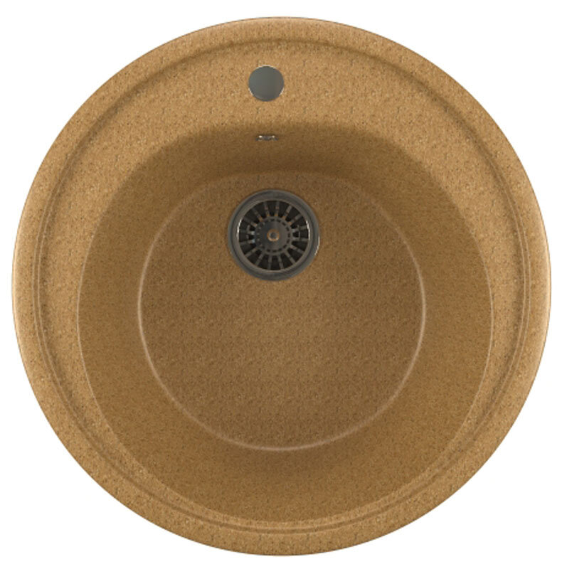 Изображение товара Кухонная мойка Mixline ML-GM11 (302), врезная сверху, цвет - песочный, 50.5 х 50.5 х 18 см