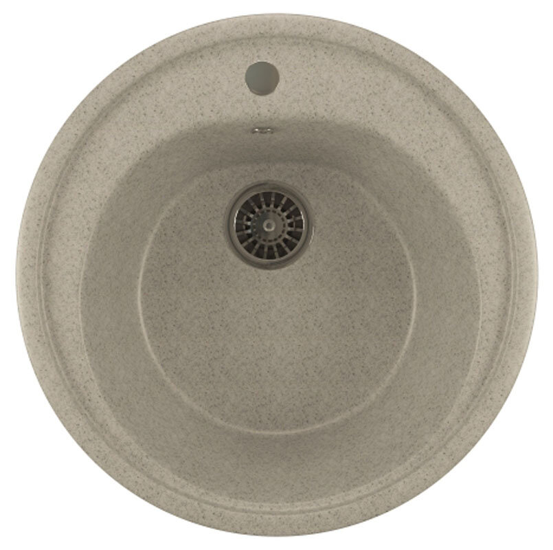Изображение товара Кухонная мойка Mixline ML-GM11 (310) из искусственного камня серого цвета, врезная сверху