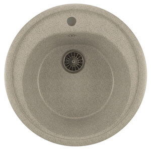 Изображение товара Кухонная мойка Mixline ML-GM11 (310) из искусственного камня серого цвета, врезная сверху