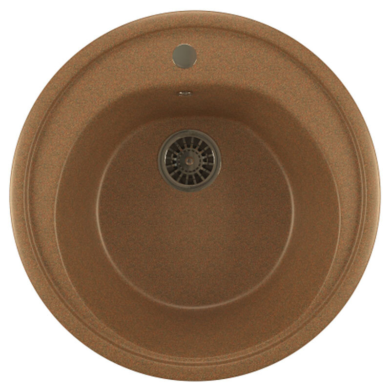 Изображение товара Кухонная мойка Mixline ML-GM11 терракотовая 50.5х50.5х18 см врезная