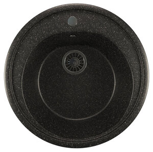 Изображение товара Кухонная мойка Mixline ML-GM11 черная матовая 50.5 х 50.5 см