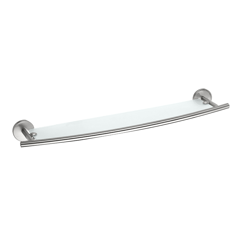 Изображение товара Стеклянная полка с бортиком и хромированным покрытием Bemeta Alfa 102402243 60 см