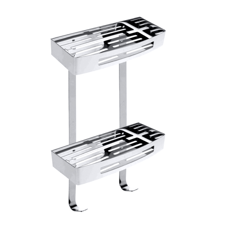 Изображение товара Полка Bemeta Cytro из нержавеющей стали хромированная двойная 30.5x11.5x38.5 см