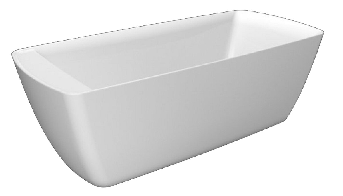 Изображение товара Акриловая ванна BelBagno BB304 170x75 см отдельностоящая белая Италия
