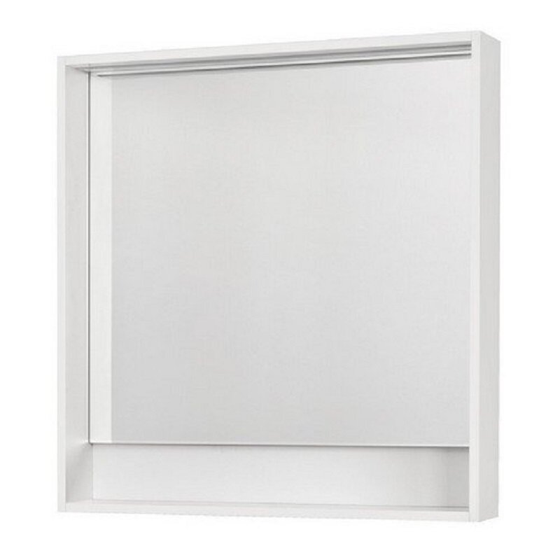 Изображение товара Зеркало Aquaton Капри 80 1A230402KP010 80x85 см настенное с подсветкой, цвет белый глянцевый