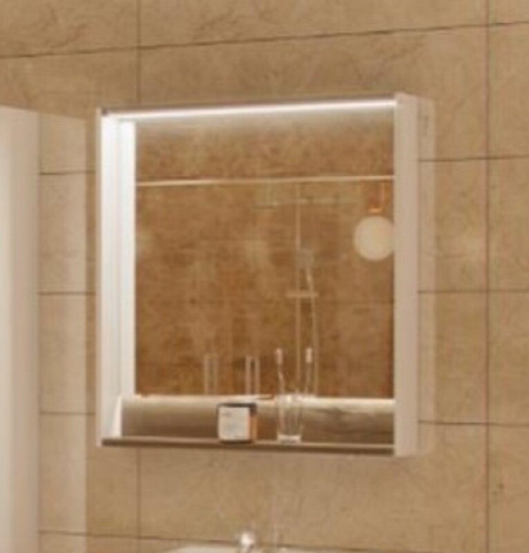 Изображение товара Зеркало Акватон Капри 80x85 см с подсветкой, настенное, таксония темная