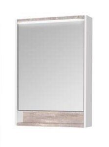 Изображение товара Зеркало-шкаф Акватон Капри с подсветкой 600х850 мм бетон пайн