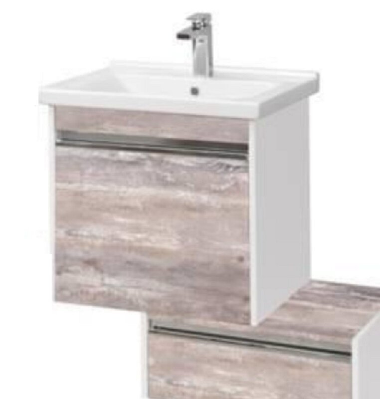Изображение товара Тумба под раковину Акватон Капри 60 см бетон пайн подвесная МДФ