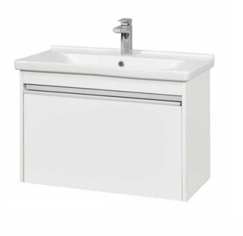 Изображение товара Тумба под раковину Акватон Капри 1A230201KP010 80 см белая глянцевая