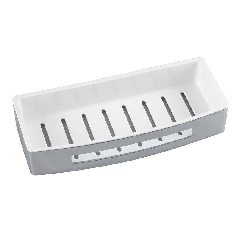 Изображение товара Полка Bemeta Cytro 146208036, 22 x 22 x 5 см, прямоугольная, пластик, хром