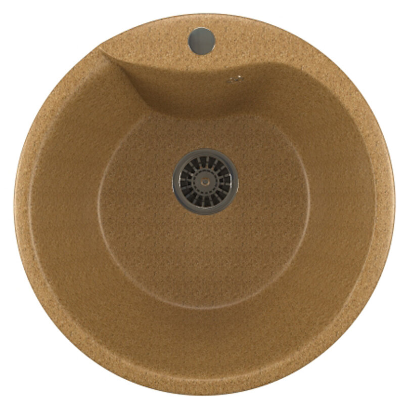 Изображение товара Кухонная мойка Mixline ML-GM12 302 врезная сверху песочная 48.5х48.5х21 см