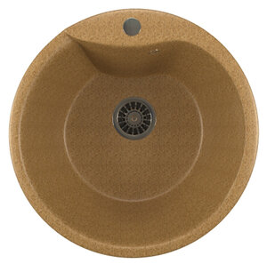 Изображение товара Кухонная мойка Mixline ML-GM12 302 врезная сверху песочная 48.5х48.5х21 см