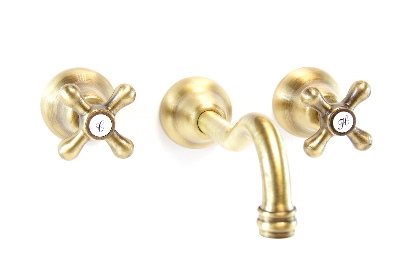 Изображение товара Смеситель Webert Armony AM750404065 для раковины, на 3 отверстия, настенный, бронза