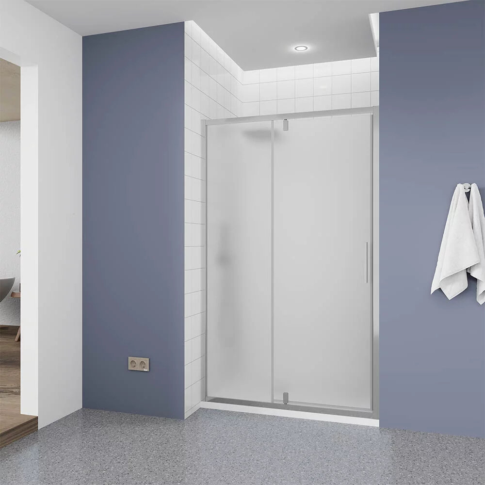 Изображение товара Душевая дверь Veconi Ottimo OP20CH-120-07-C9, 120 см, стекло матовое, профиль хром Изображение товара Душевая дверь Veconi Ottimo OP20CH-120-07-C9, 120 см, стекло матовое, профиль хром