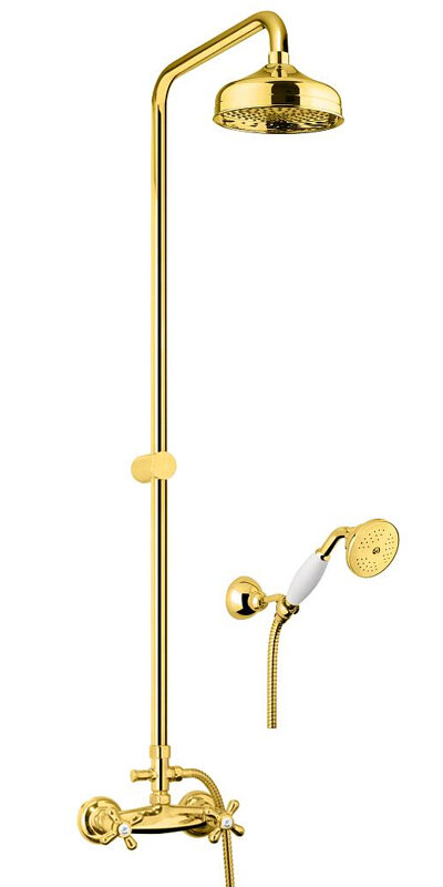 Изображение товара Душевая система Webert Armony AM760405010 со смесителем, золото