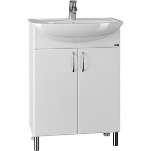 Изображение товара Тумба под раковину СаНта Сити 201075 60 см напольная белая для ванной комнаты